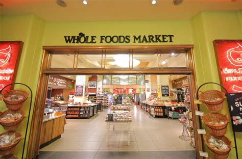 Whole Foods Market Shopping Kensington High Street London Uk Editorial