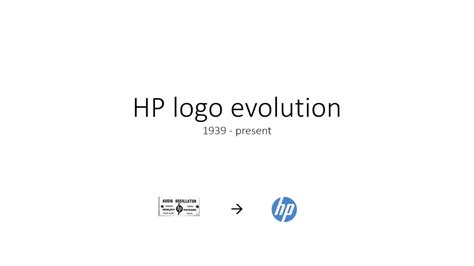 Hp logo evolution 1939 - present - YouTube