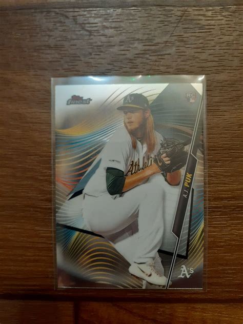 Topps Finest Base Aj Puk Rc Oakland Athletics Rookie Ebay