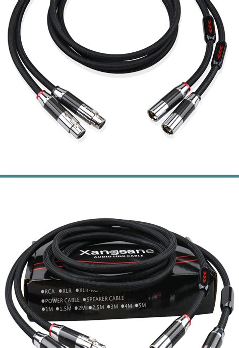 Xangsane High 6n Pure Silver Xlr Audio Cable Microphone Professional