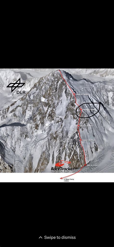 K2s Abruzzi Route And East Face Is Circled Rmountaineering