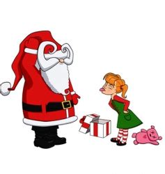 Funny Cartoon Caricature Santa Claus Royalty Free Vector