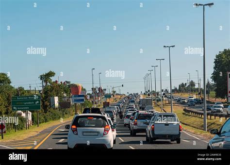 Somerset West Western Cape South Africa Dec 2019 Traffic Congestion