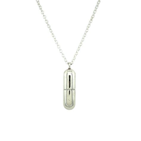 Sterling Silver Capsule Necklace