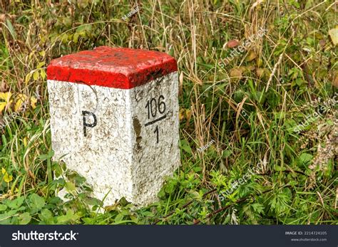 Boundary Stone Marking Poland Border Czech Stock Photo 2214724105 | Shutterstock