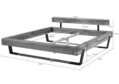 Balkenbett 160x200 Kaufen Massivmoebel24