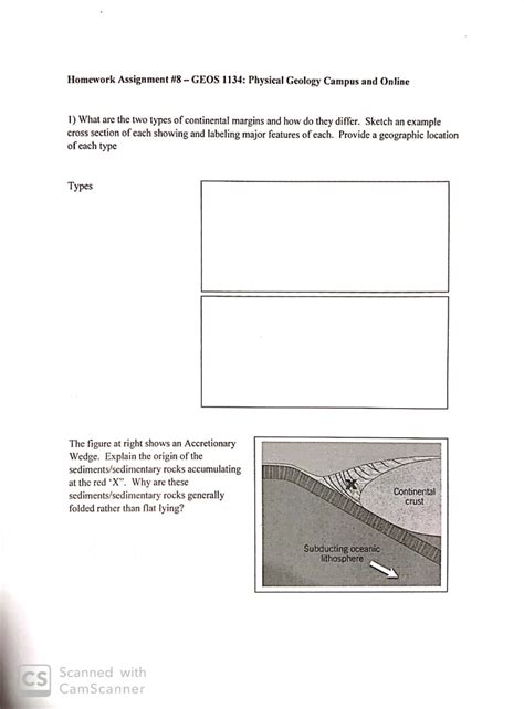 Solved Homework Assignment 8 Geos 1134 Physical Geology