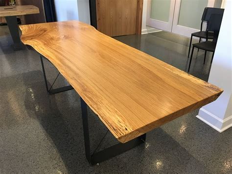 Wood Statements White Oak Slab Table Wood Statements