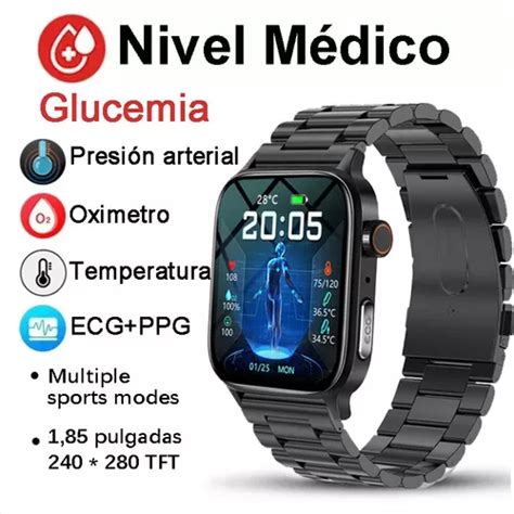 Reloj Inteligente Hombres Glucemia Ecg Ppg Smartwatch Meses Sin