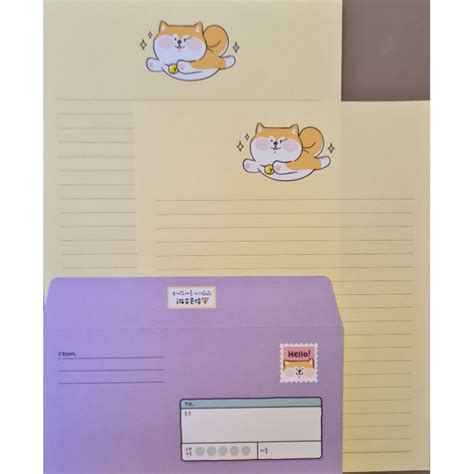 Conjunto De Papel De Carta Importado Coreia Do Sul Shopee Brasil