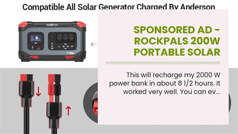 Rockpals W Portable Solar Panels With Kickstand Foldable Solar