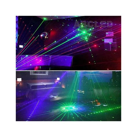 Osta Disco Laser 15 Eye RGB Beam LED Light Strobo UV Projektor 230VAC