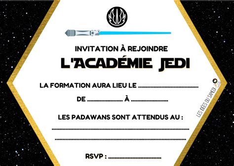 Un anniversaire Star Wars Activités et jeux pour votre Jedi