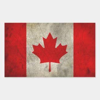 Canadian Flag Stickers, Canadian Flag Custom Sticker Designs