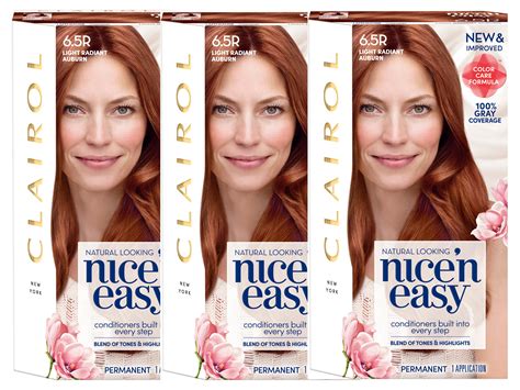 Clairol Nice N Easy Permanent Hair Color R Light Radiant Auburn