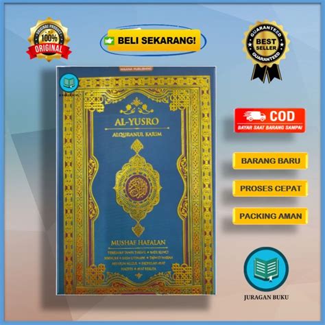 Jual Mushaf Al Quran Al Yusro Mushaf Hafalan Rasm Utsmani A5 HC