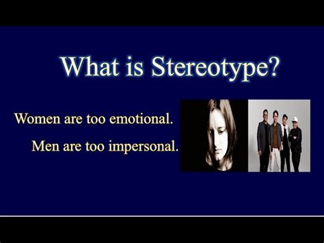 Stereotype Examples List