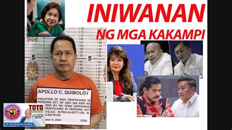 Iniwanan Na Si Quiboloy Nina Imee Bato Bong Go Robin Villar