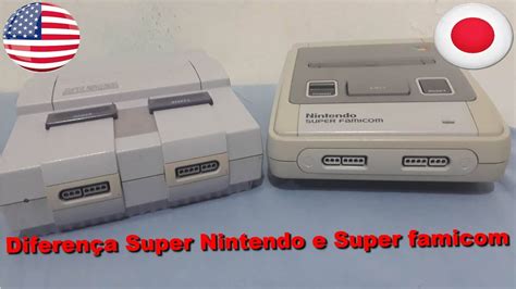 Super Nintendo Americano E Super Famicom Snes Japon S Diferen A E