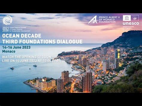 Ocean Decade Third Foundations Dialogue OPENING 14 06 2023 YouTube