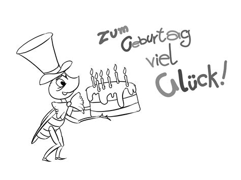 Ausmalbilder Alles Gute Zum Geburtstag Drucken Sie Kostenlos