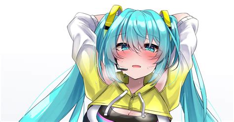 初音ミク いっしょにエクササイズミクさん 九反のイラスト Pixiv