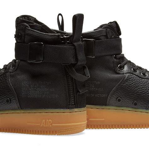 Nike Sf Air Force Mid Black Gum Light Brown End Us