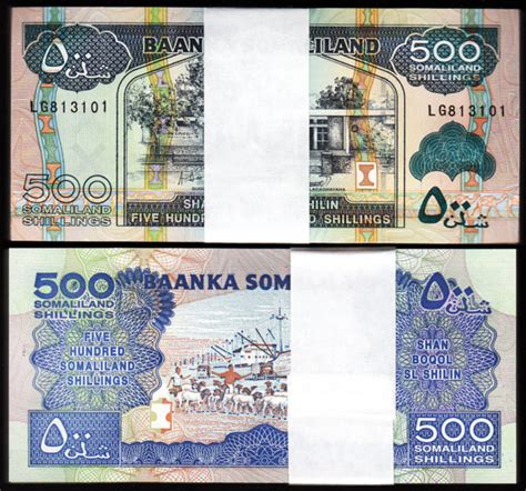 Somaliland Shillings Unc Bundle Pack Of Pcs