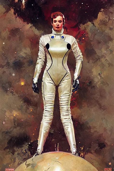 Pulp Scifi Fantasy Illustration Full Body Portrait Of Stable