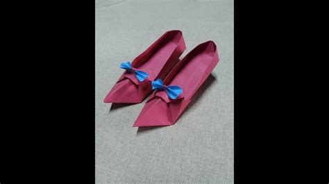 Diy Paper Shoes Paper Craft Heel Design Shoes Youtube