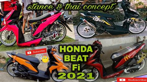 Honda Beat Fi 2021best Stance And Thai Concept 🇹🇭🇹🇭 Youtube