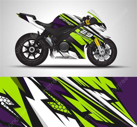 Gambar Mockup Desain Stiker Bungkus Motor Balap Dan Stiker Vinil