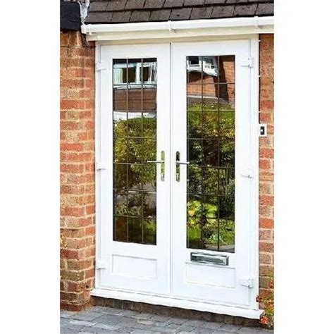 Toughened Glass Lever Handle Upvc French Door Mm Exterior At Rs