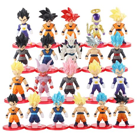 21 Pçs Set Dragon Ball Z Super Gohan Vegeta Freeza Son Goku Gokou