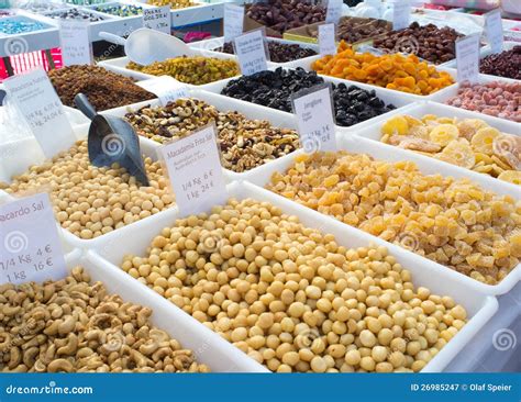 Nuts And Dried Fruit Stock Image Image Of Shop Stall