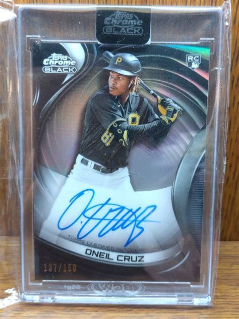 Yahoo Oneil Cruz Topps Baseball Chrome Black A