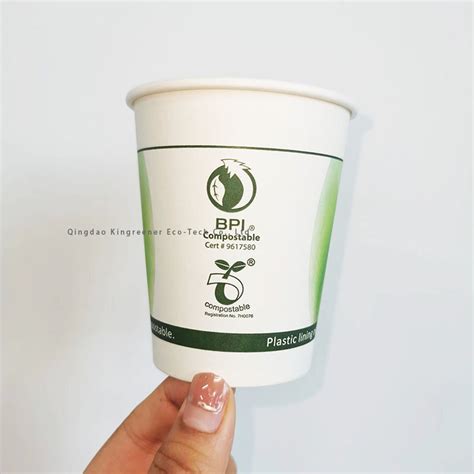 Disposable Recyclable Cold Drink Paper Cup Single Double Wall Pla Pe