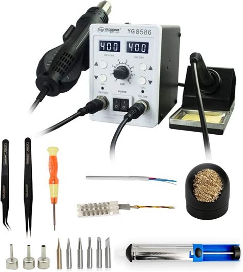 YAOGONG Automatic 2 In 1 Hot Air SMD Digital Rework Soldering Iron