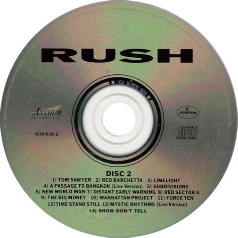 Car Tula Cd2 De Rush Chronicles Portada