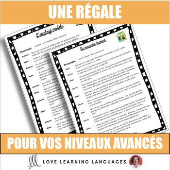 French Role Play Skits Ap French Advanced Level Dialogues Tpt