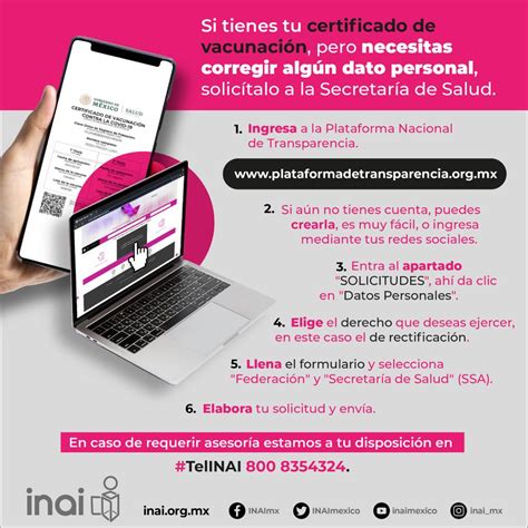 Inai On Twitter Necesitas Corregir Alg N Dato De Tu Certificado De