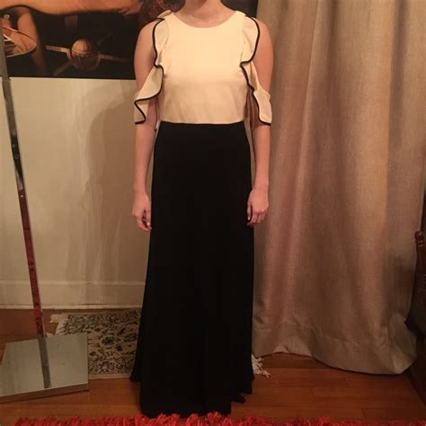 Jill Jill Stuart Night Gown Dress Black Beige Gem