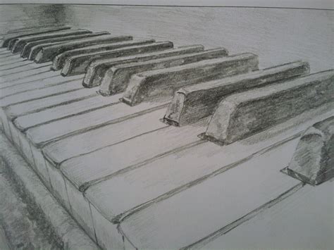 Simple Piano Drawing at PaintingValley.com | Explore collection of ...