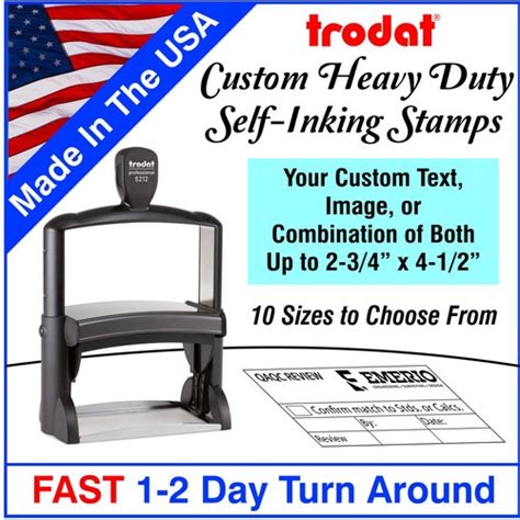 Trodat Professional Custom Self-inking Stamps - Etsy