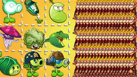 Pvz 2 Challenge 300 Plants Max Level Vs 300 Monkey Zombies Level 30