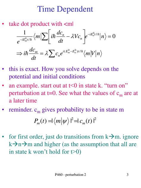 PPT - Time Dependent Perturbation Theory PowerPoint Presentation, free download - ID:633096