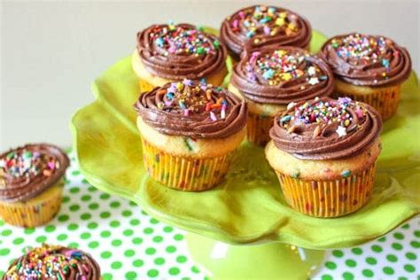 Homemade Funfetti Cupcakes With Milk Chocolate Frosting Sallys Baking Addiction