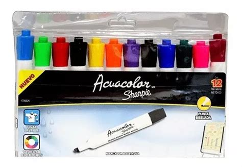 Marcador Sharpie Acuacolor Estuche 12 Piezas Meses Sin Intereses