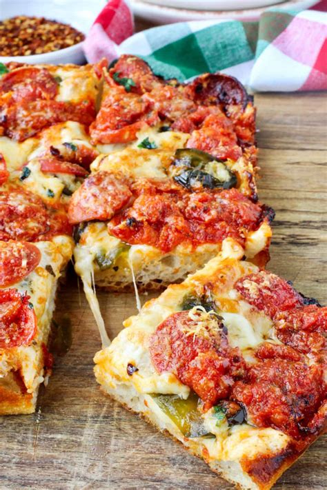 Small Batch Detroit-Style Pizza (with Hot Honey, Jalapeños, and