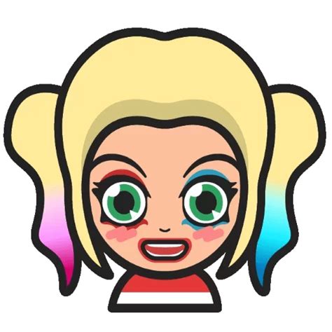 Dc Comics Chibi Harley Quinn Sticker Sticker Mania